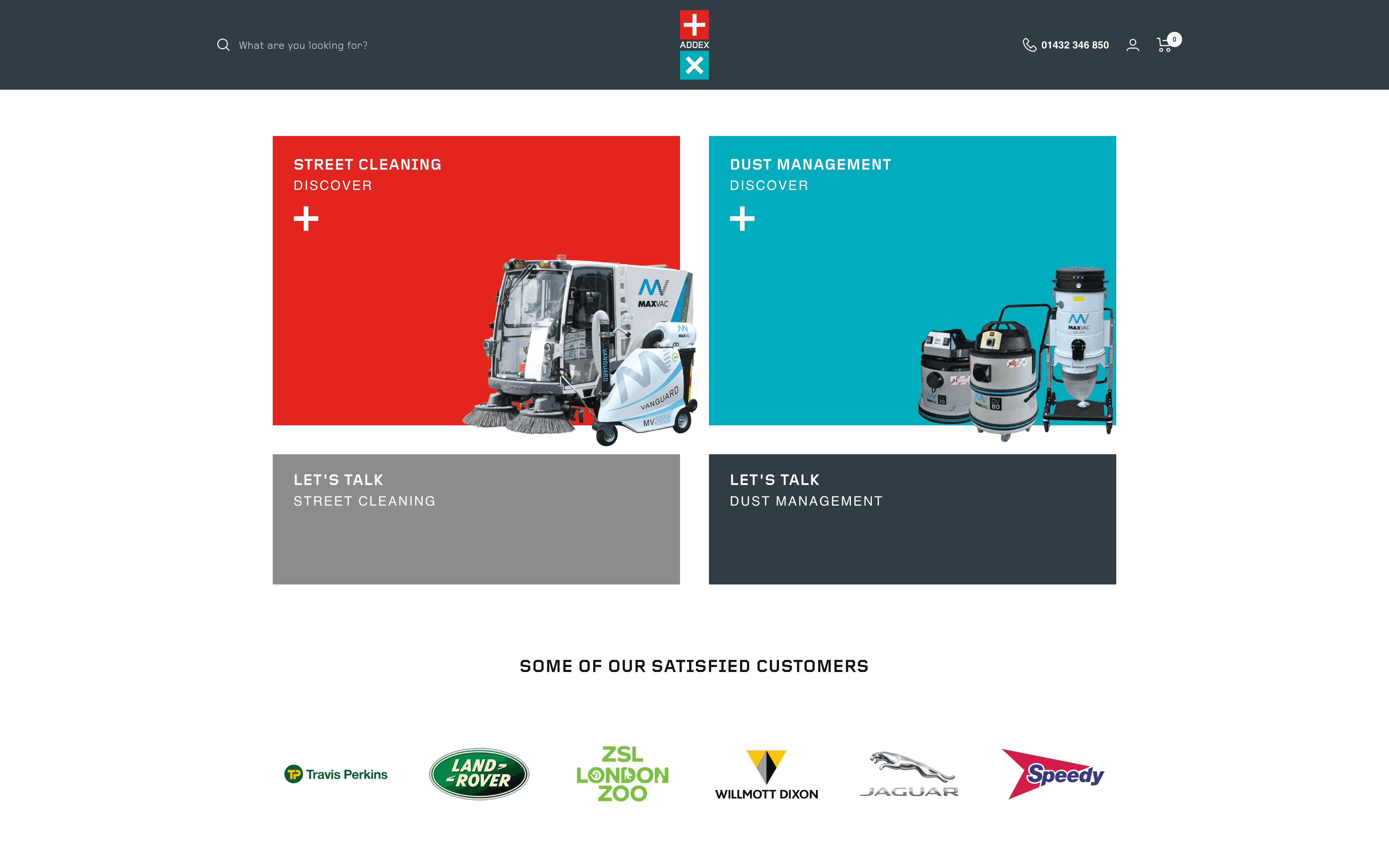 Addex Group Landing Pages & Components